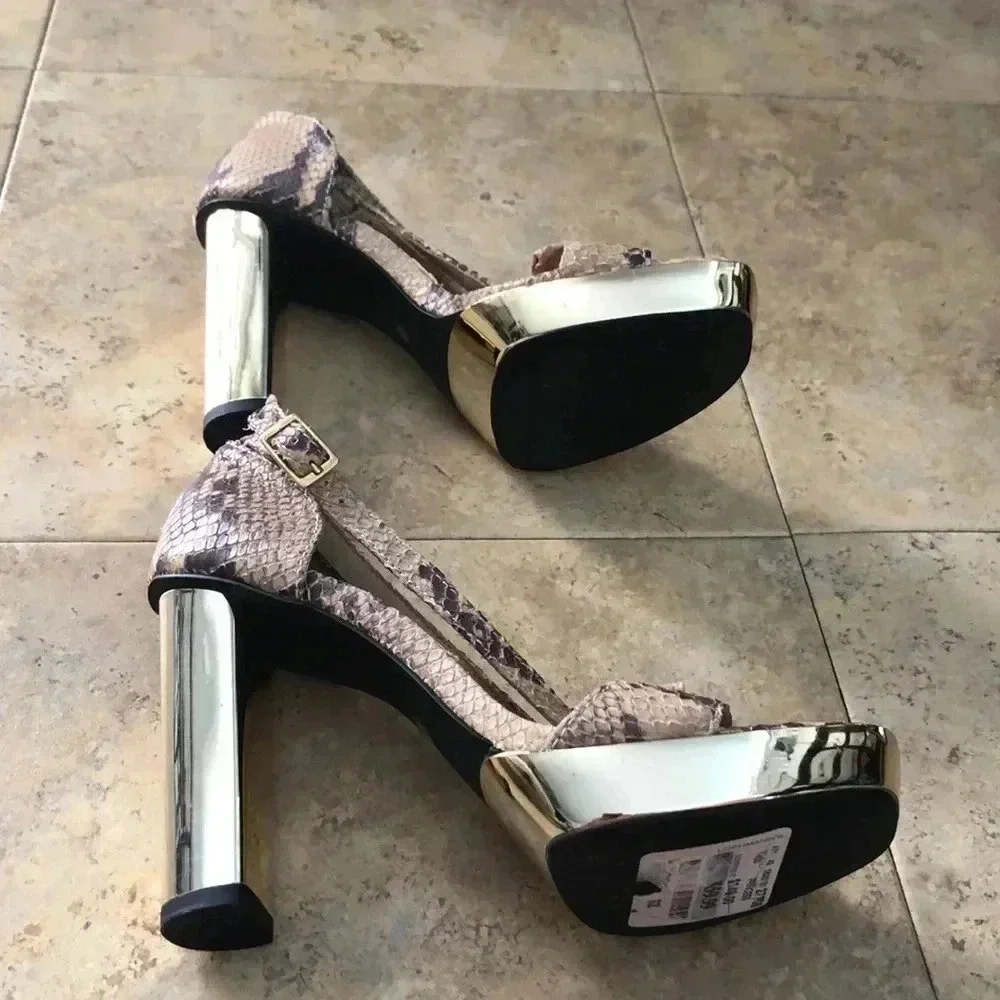 Michael Michael Kors Snake Printed Sandals - Heels